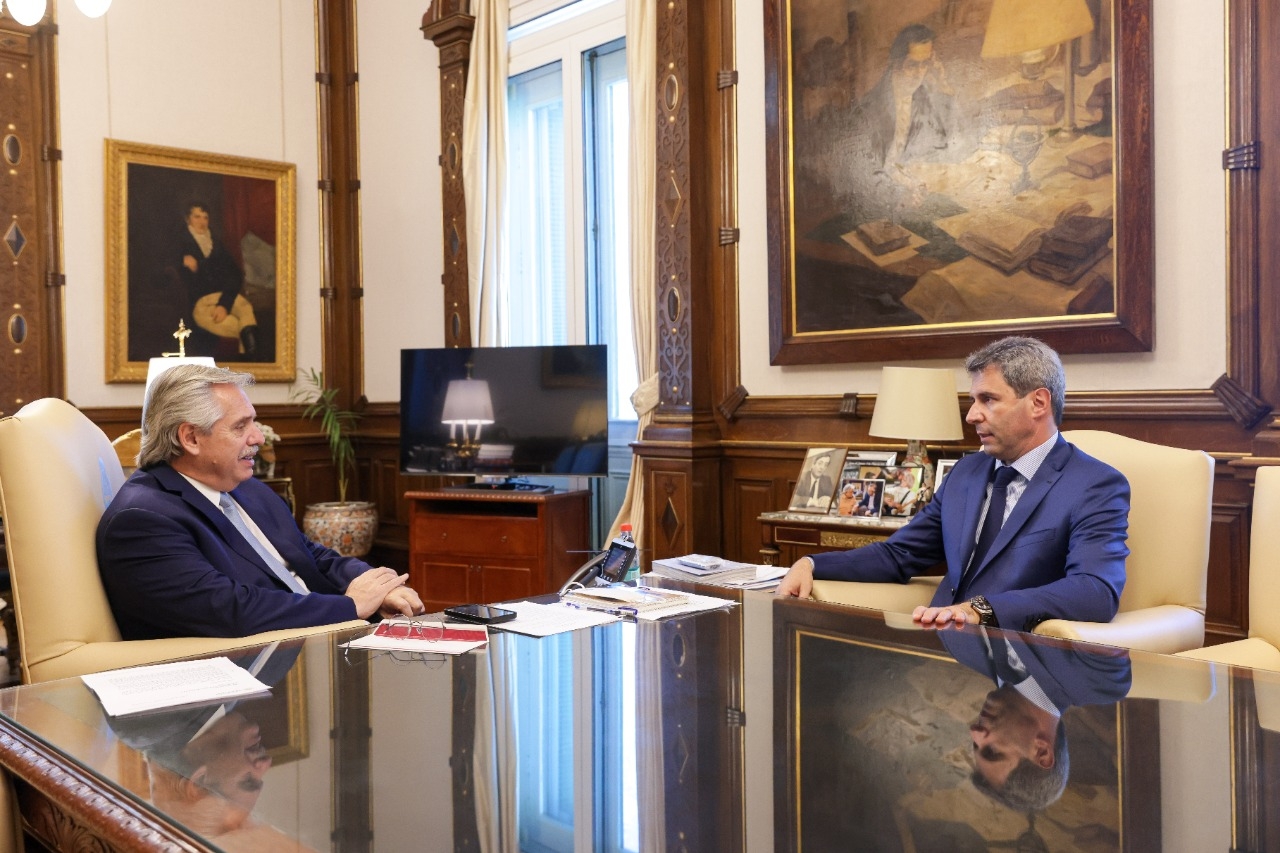 Alberto Fernández se reunió a solas con Uñac tras el respaldo por el acuerdo con el FMI