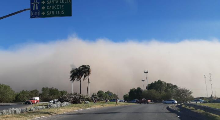San Juan: se esperan ráfagas de más de 50 km. por hora