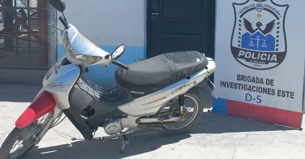 Caucete: robaron una moto y a las horas la dejaron abandonada en un descampado
