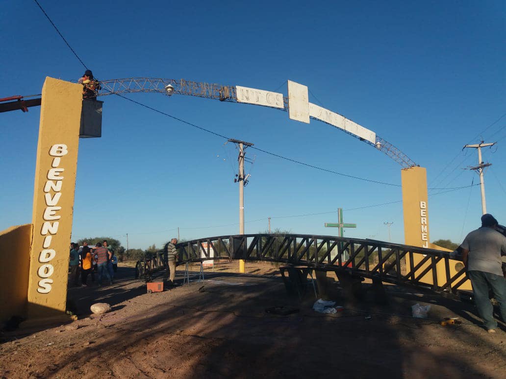 Caucete: realizan mejoras en Bermejo para recibir a los devotos de San Expedito