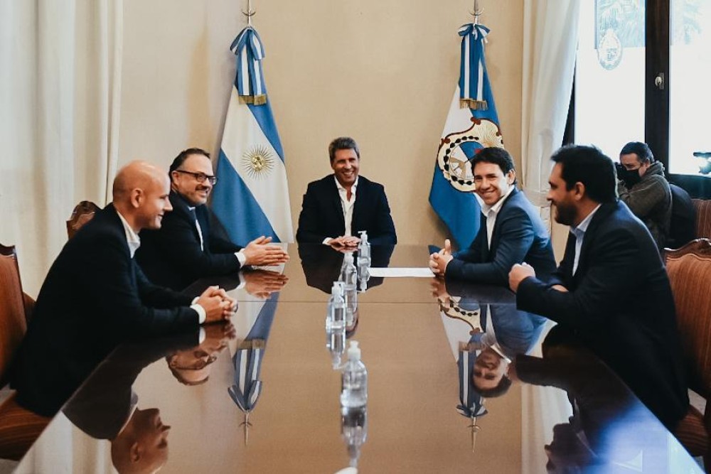 Sergio Uñac recibió al ministro de Desarrollo Productivo de la Nación, Matías Kulfas