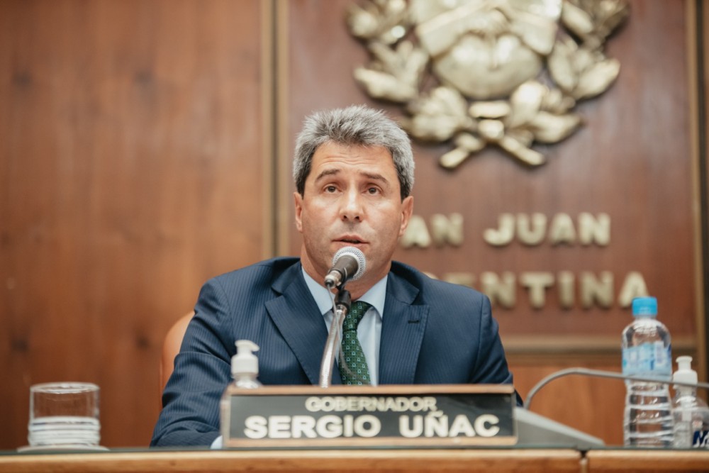 Uñac anunció obras e inversiones claves y pidió priorizar el interés colectivo en la apertura de sesiones