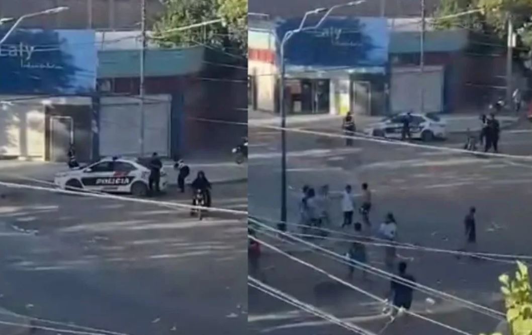 Caucete: detenido abrió la puerta del patrullero y escapó corriendo