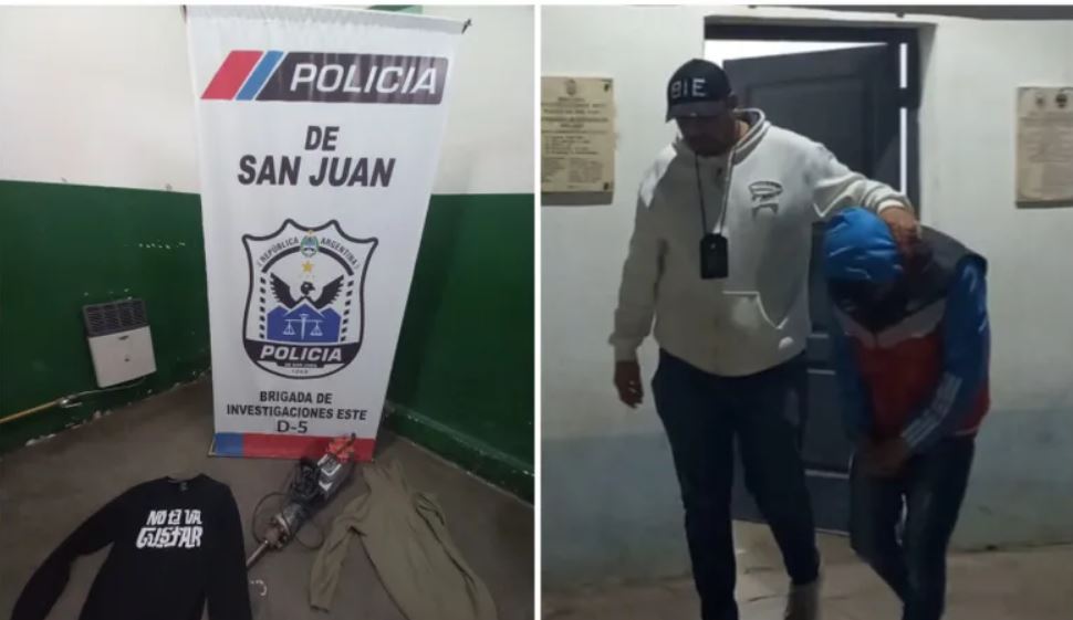 Caucete: las cámaras lo captaron robando en una propiedad