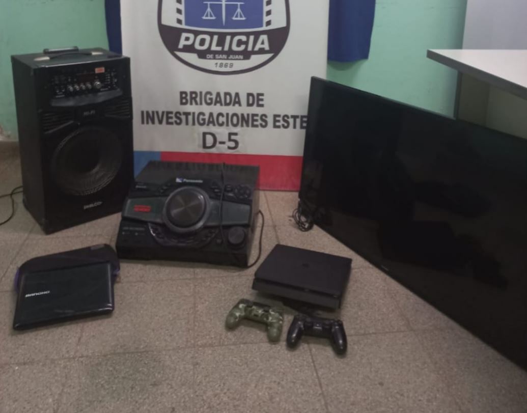 Caucete: hallaron una gran cantidad de electrodomésticos robados