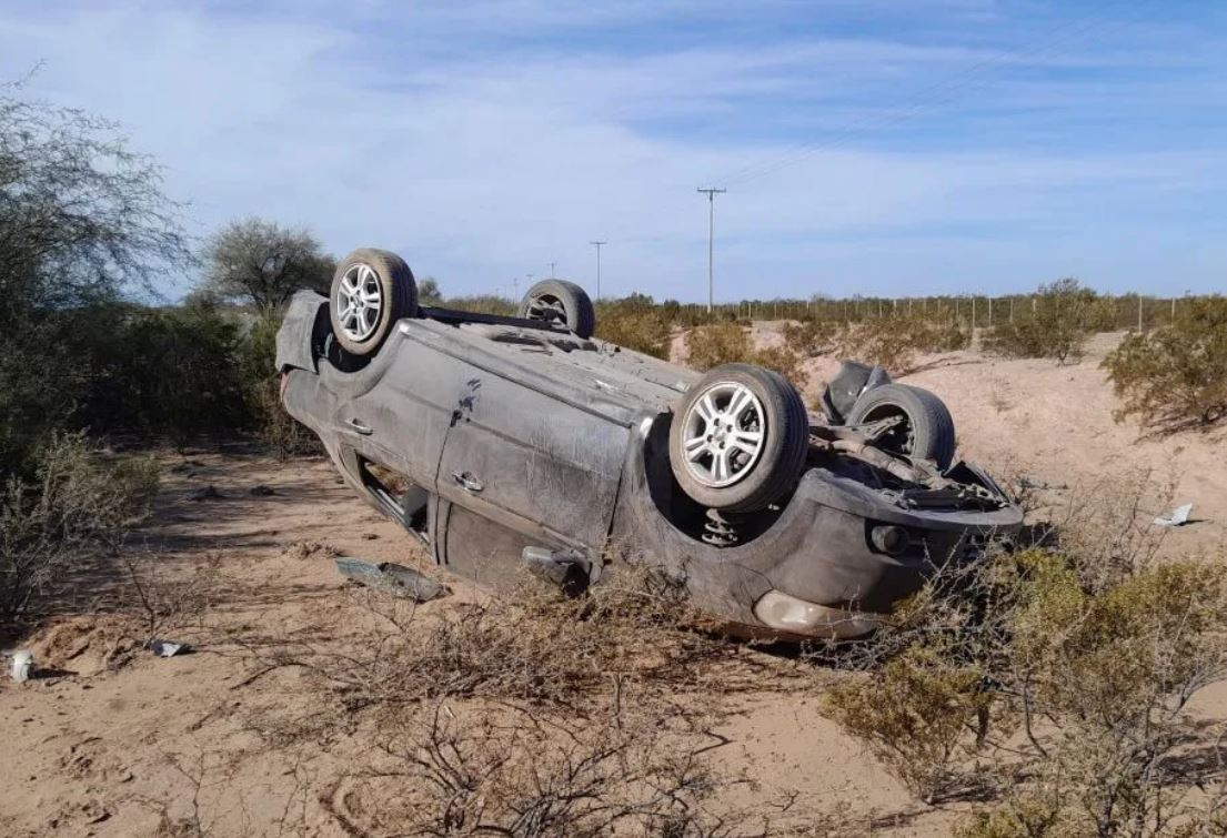 Caucete: se salvó de milagro un conductor