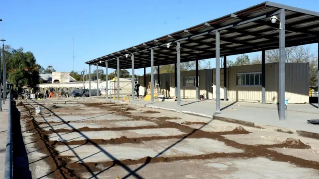 Caucete: está muy avanzada la obra de la nueva terminal en la Difunta Correa