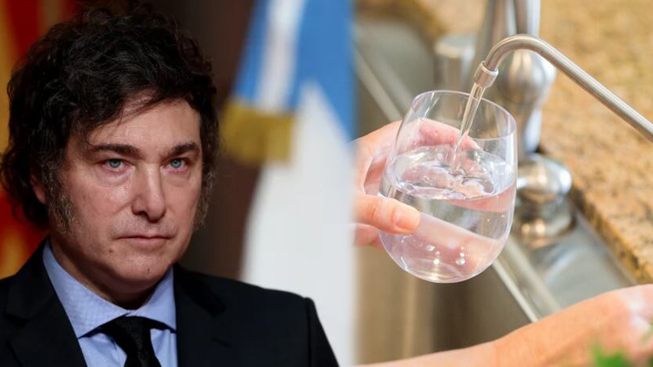 Milei firmó un DNU para privatizar el agua y habilita cortes
