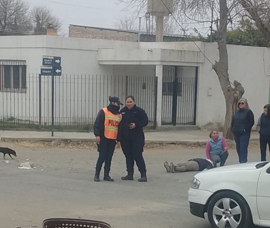 Caucete: ciclista sufrió traumatismo de cráneo en un choque
