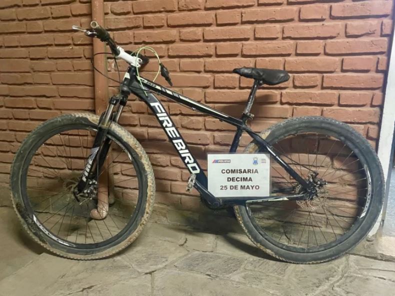 25 de Mayo: hallaron una bicicleta que había sido robada a una mujer, el ladrón se dio a la fuga