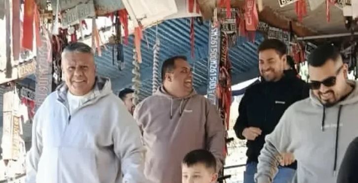 Chiqui Tapia visitó la Difunta Correa