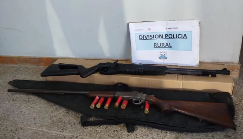 Secuestraron armas de fuego en un operativo