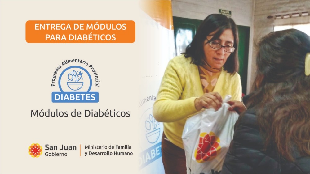 Comienza la entrega de módulos alimentarios para personas con diabetes en toda la provincia