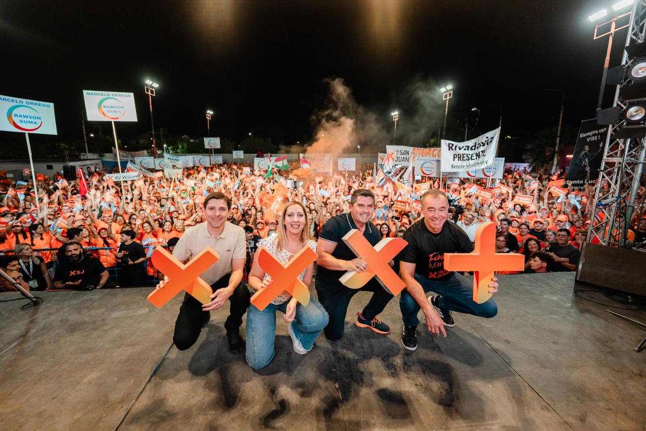 Los candidatos de Orrego cerraron la camapaña ante una multitud
