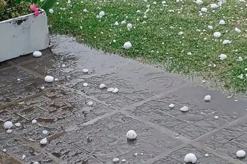 Continúa el alerta por granizo y fuertes ráfagas de viento