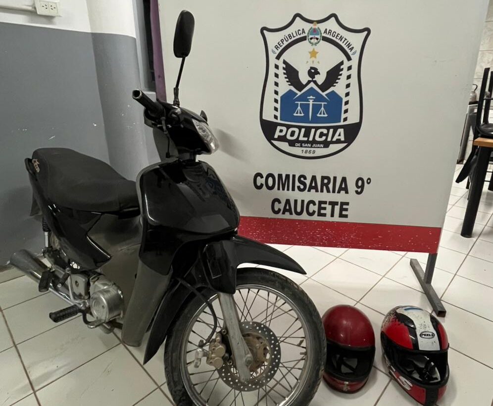 Caucete: robaron una moto y la justicia lo envía directo al Penal