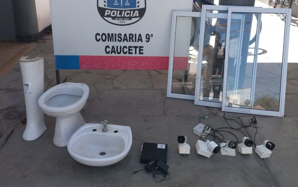 Caucete: vendió lo que robo y lograron recuperar los elementos, el delincuente quedó detenido