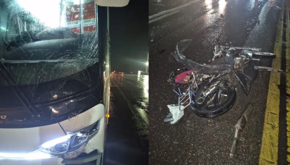 9 de Julio: un motociclista fue embestido por un colectivo