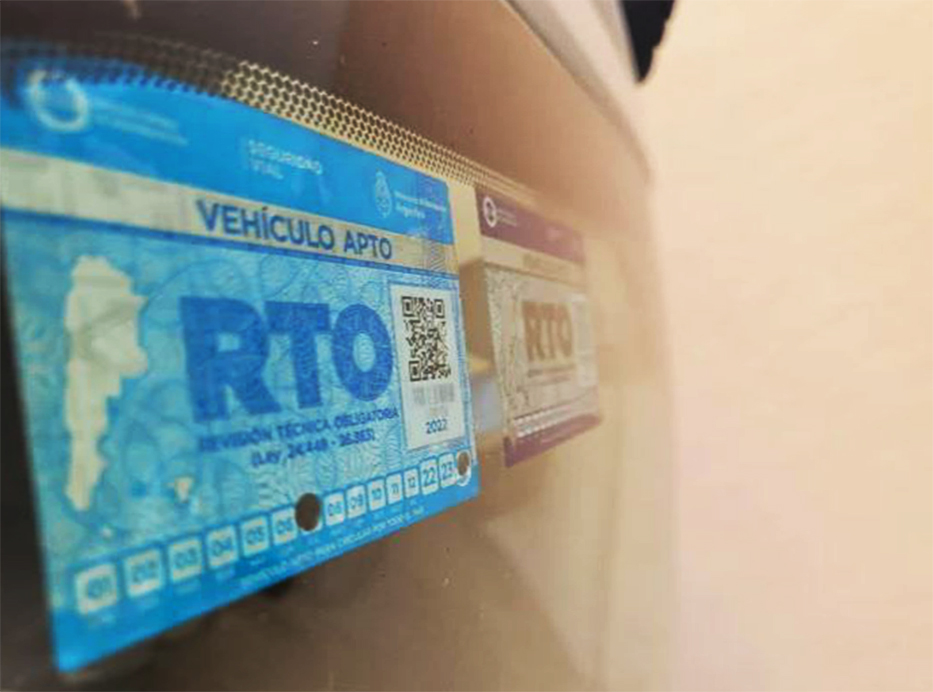 Adiós al sticker de la RTO en San Juan: mirá como es el nuevo sistema