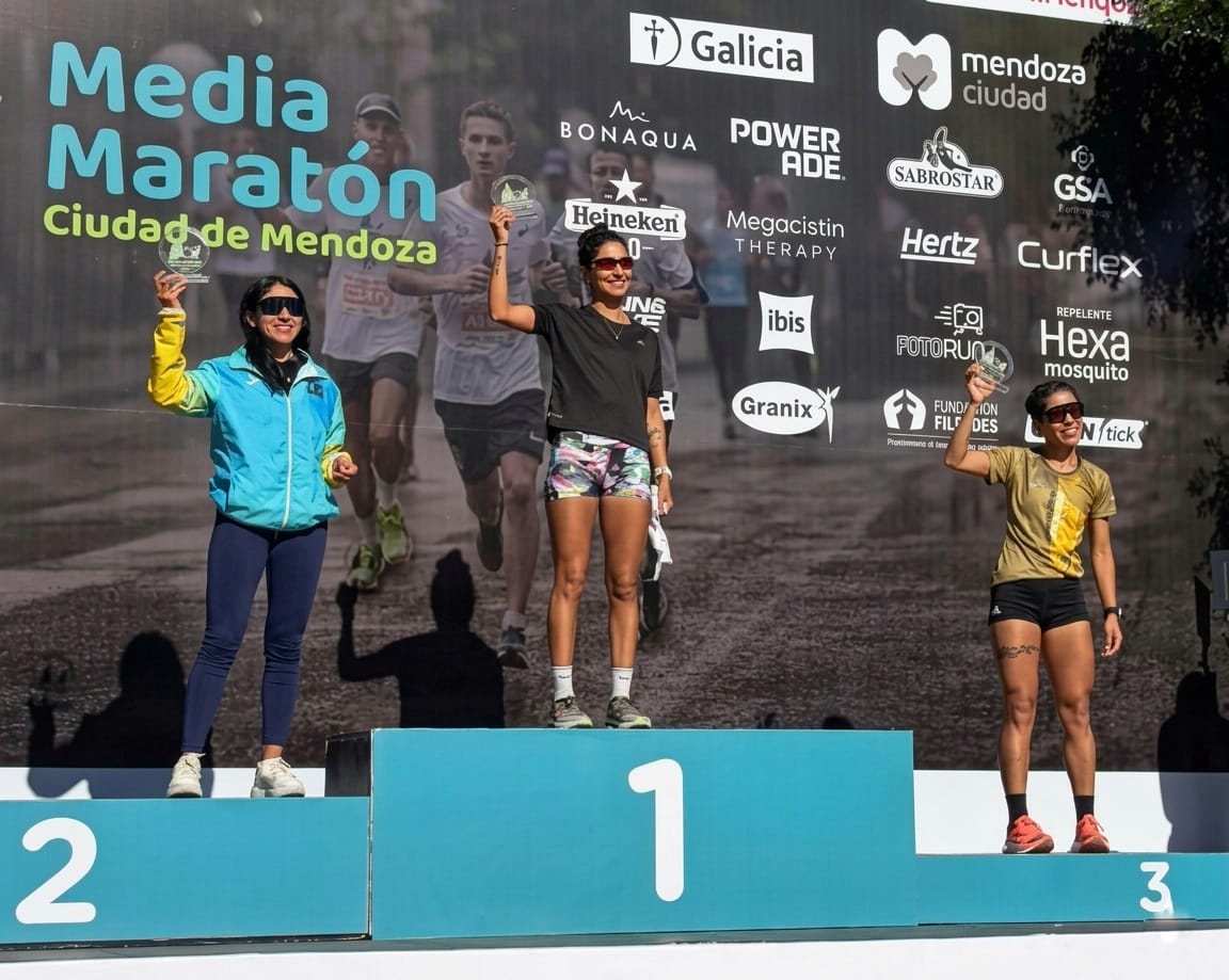 La caucetera Paula Yacante logró el primer puesto en la maratón de Mendoza