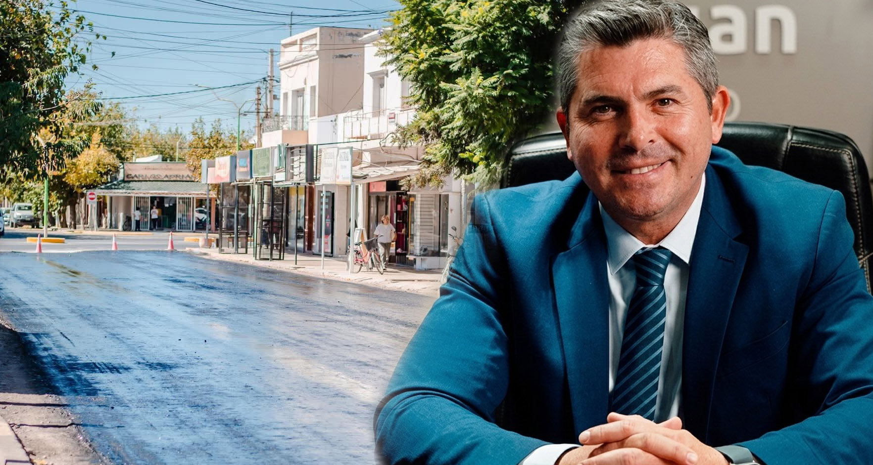 Orrego cumplió el plan de pavimentación para los cauceteros