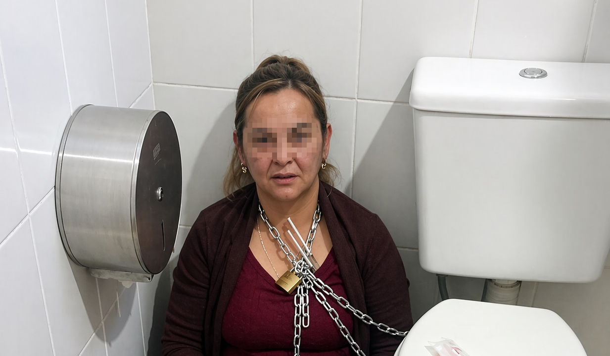 La versión de la familia de la mujer encadenada en una obra social: «La trataron como una bolsa de papas»