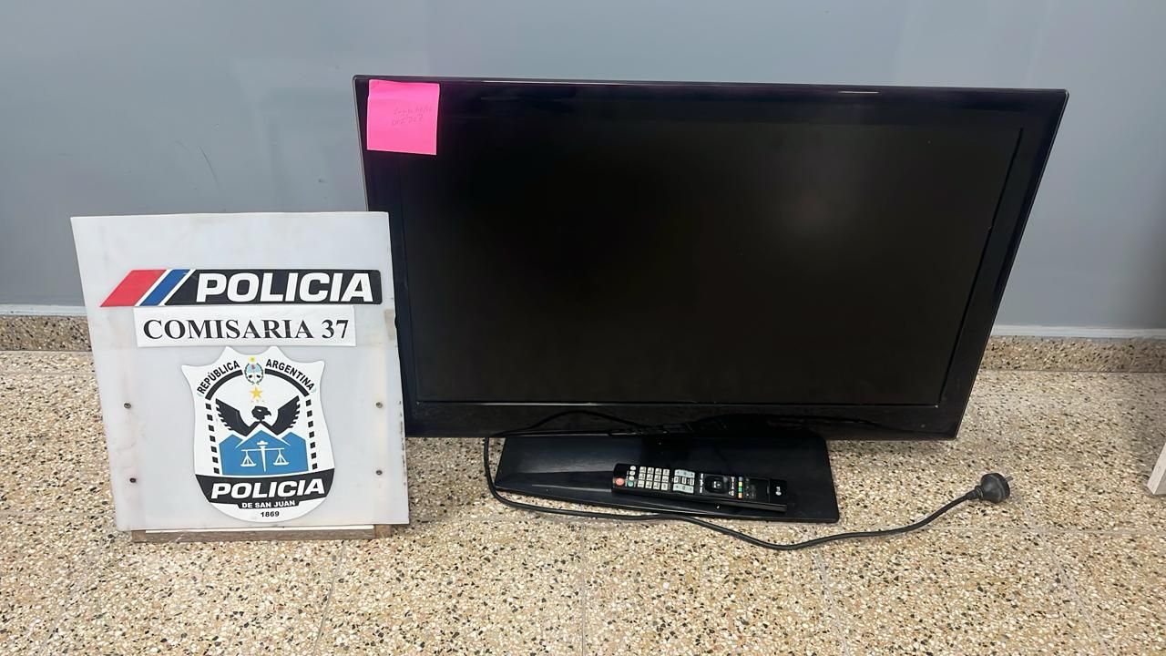 Caucete: robaron en una casa y la venta del televisor los expuso