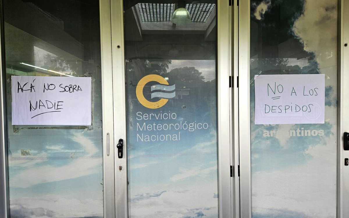 Paro y «apagón informativo» el viernes en el Servicio Meteorológico por despidos
