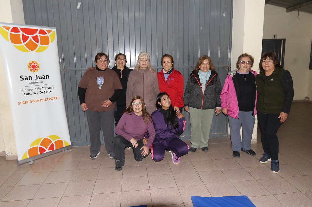 Caucete: el deporte en la comunidad fortalece los espacios para personas mayores