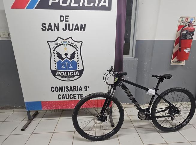 Caucete: ¿fue robada? Investigan el origen de una bicicleta que quedó en una vivienda