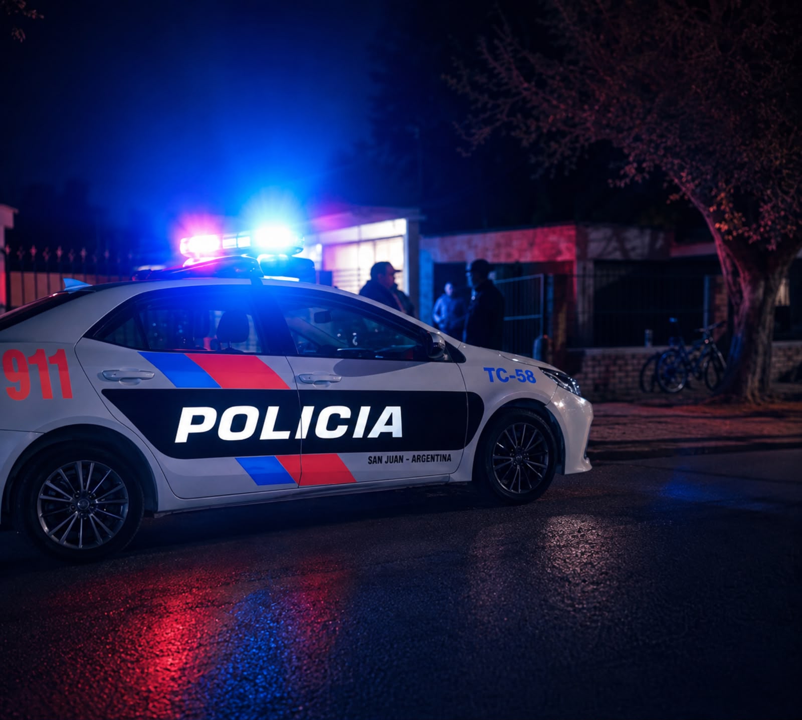 Caucete: violento episodio familiar terminó con un joven detenido