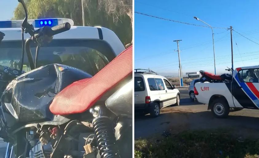 9 de Julio: fuerte choque entre un camión y una moto