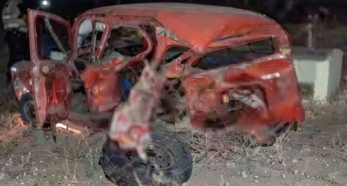 Caucete: un muerto en un choque entre dos autos en Ruta 20