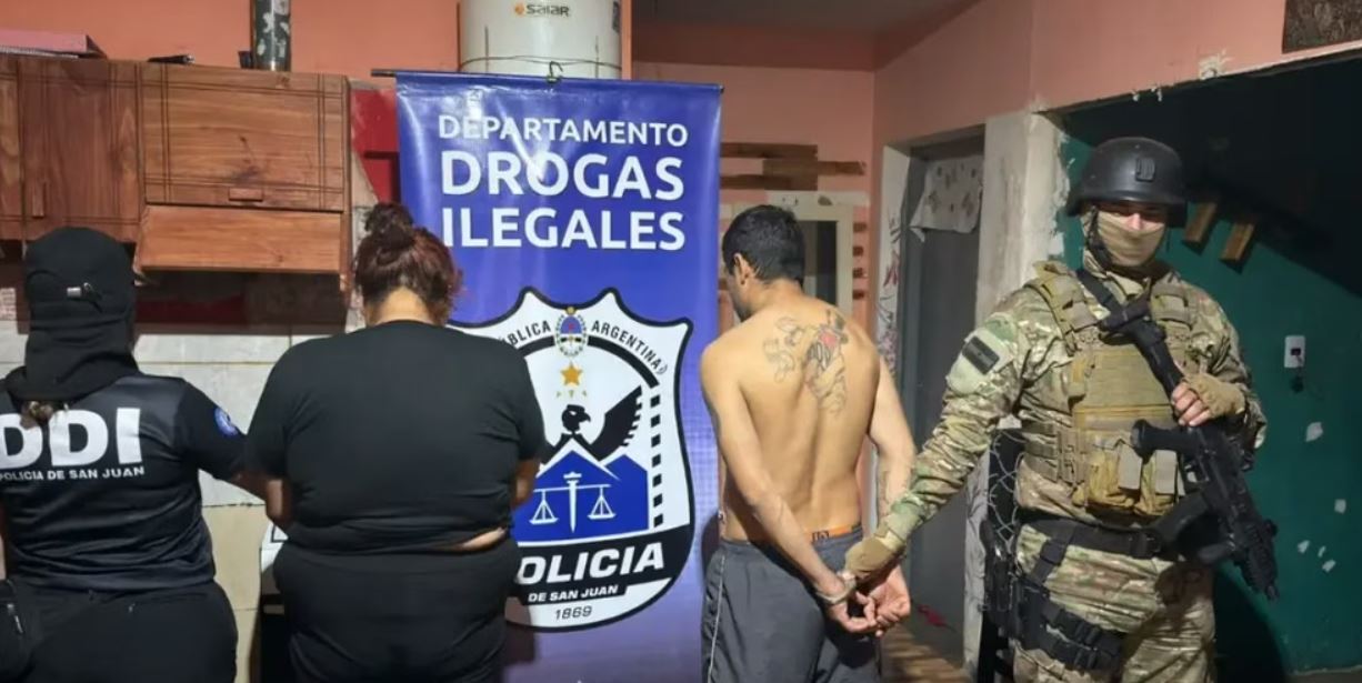 Caucete: desbaratan un búnker de narcomenudeo en un conocido barrio